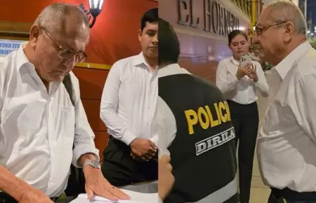 Detenci�n del gobernador regional de Tumbes en Lima.