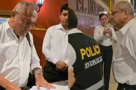 Detenci�n del gobernador regional de Tumbes en Lima.