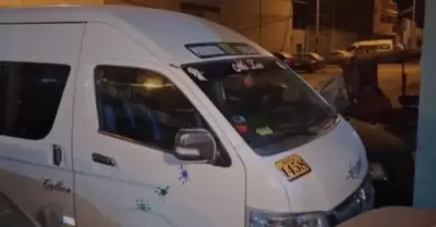 Cobradora fue herida por un falso pasajero