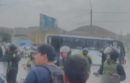 Bloquean avenida N�stor Gambetta