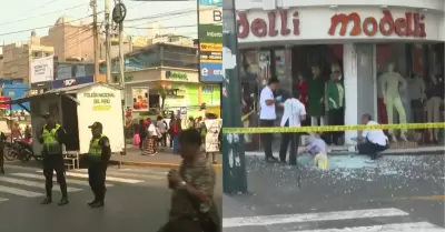 Atacan tienda de Gamarra