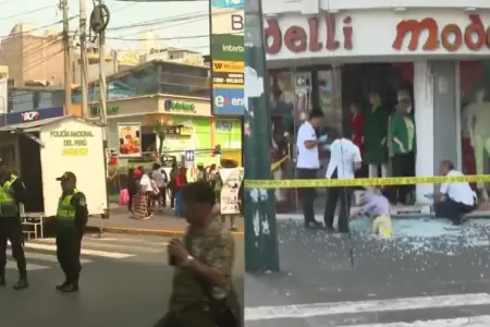 Atacan tienda de Gamarra