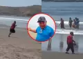 Valeroso ambulante arriesga su vida para poder salvar a ni�os que se ahogaban en playa de Barranca
