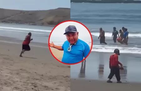 Ambulante arriesga su vida para salvar a ni�os que se ahogaban en playa