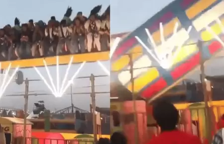 Desgracia en parque de diversiones de la India tras colapso de juego mec�nico