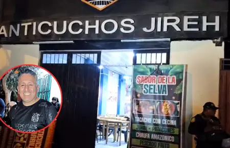 Balacera en anticucher�a de Los Olivos deja una v�ctima mortal colateral.