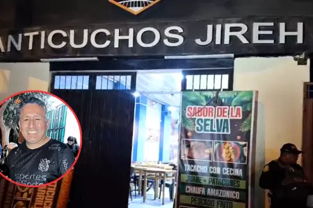 Balacera en anticucher�a de Los Olivos deja una v�ctima mortal colateral.