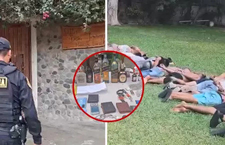 25 personas intervenidas en bunker en La Molina