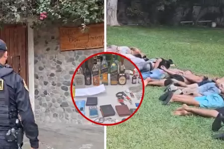 25 personas intervenidas en bunker en La Molina