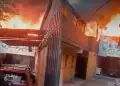 Feroz incendio en f�brica textil moviliza 11 unidades de bomberos en San Juan de Lurigancho
