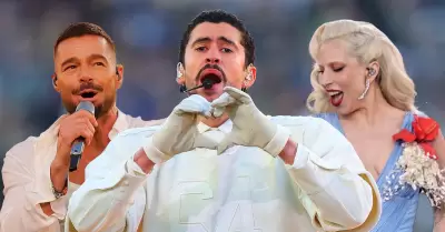 Ricky Martin, Bad Bunny y Lady Gaga en el Super Bowl.