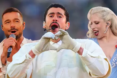 Ricky Martin, Bad Bunny y Lady Gaga en el Super Bowl.
