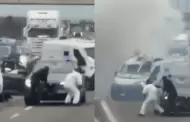 Un asalto de pel�cula: Criminales montan falso operativo policial y fugan con mot�n millonario usando explosivos
