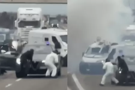 Criminales montan falso operativo policial y fugan con mot�n millonario