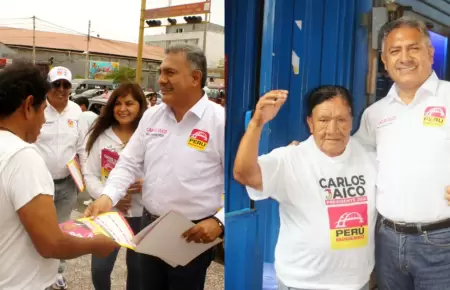 El candidato presidencial, Carlos Jaico, regresa a su cuidad natal Chimbote