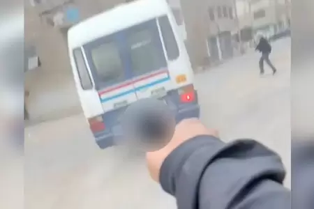 Sicario grab� ataque a bus de transporte p�blico en SMP.