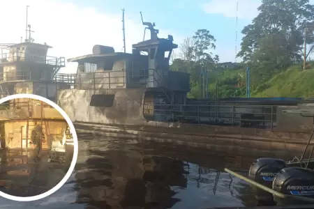 Inspecci�n tras explosi�n de embarcaci�n en Iquitos