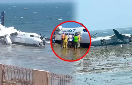 Todos los ocupantes lograron sobrevivir al accidente