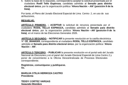 Ex procurador habr�a renunciado por razones personales