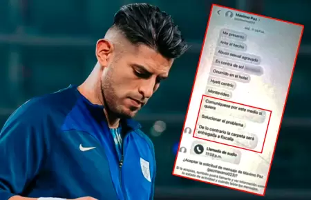 Jugador habr�a recibido oferta para "resolver el problema" y no ser denunciado.