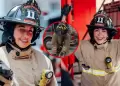 Famosa cantante argentina vive en carne propia lo que es ser un bombero voluntario en Per�: "En la pr�xima te rescato"