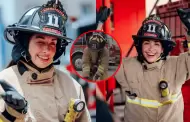 Famosa cantante argentina vive en carne propia lo que es ser un bombero voluntario en Per�: "En la pr�xima te rescato"