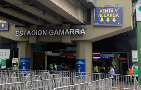 L�nea 1 cierra parcialmente la Estaci�n Gamarra tras asesinato de un comerciante