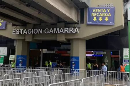 L�nea 1 cierra parcialmente la Estaci�n Gamarra tras asesinato de un comerciante