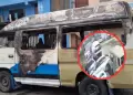 Sujeto disfrazado de delivery incendia combi estacionada en Chorrillos
