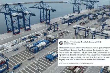 Estados Unidos sobre puerto de Chancay