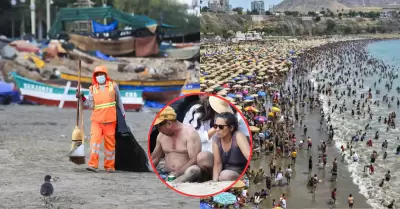 Chorrillos: Encuentran chancho a medio comer enterrado en playa Agua Dulce.