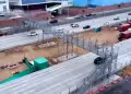 V�a Expresa Sur: Finaliza instalaci�n de puente peatonal provisional en Surco