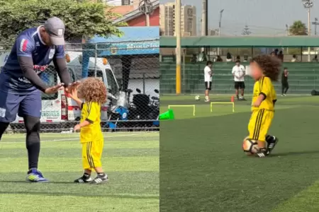 Hijo de Paolo Guerrero demuestra su habilidad para el f�tbol