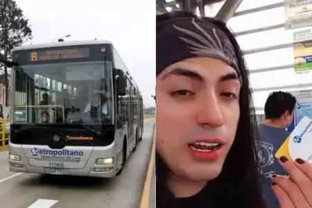 Turista sorprendido para comprar tarjeta del Metropolitano