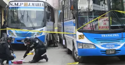 Criminalidad ataca permanentemente al sistema de transporte p�blico.