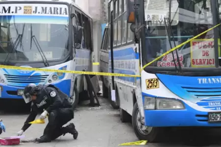 Criminalidad ataca permanentemente al sistema de transporte p�blico.