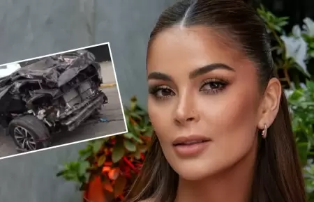 Laura Spoya sufre aparatoso accidente