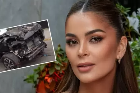 Laura Spoya sufre aparatoso accidente