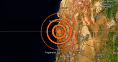 Terremoto en la costa chilena.