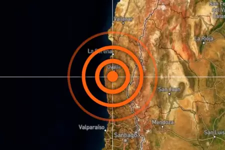 Terremoto en la costa chilena.