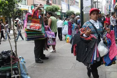 Comerciantes informales de Gamarra v�ctimas de extorsi�n