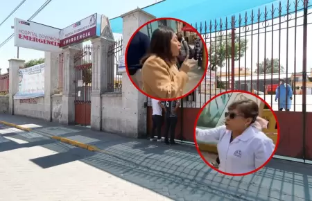 El incidente ocurri� en el hospital Goyeneche de Arequipa y fue difundido por Ra