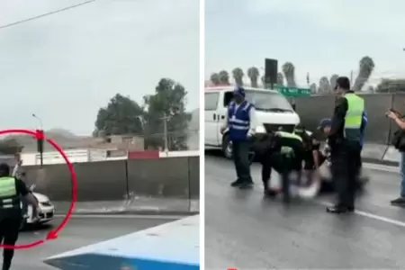 El inspector fue embestido cuando intentaba intervenir a un veh�culo informal ce