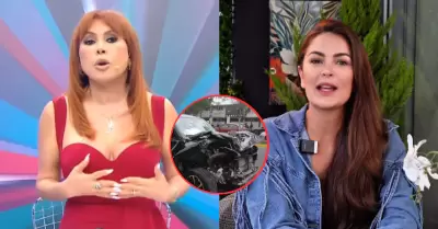 Magaly chanca a Laura Spoya tras accidente