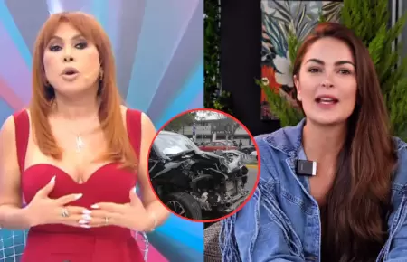 Magaly chanca a Laura Spoya tras accidente