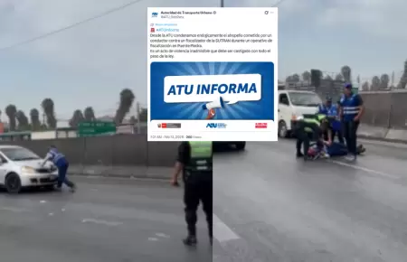 ATU sobre atropello de fiscalizador de la SUTRAN