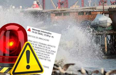 Alarma ante tsunami en Per�: alerta de Sismate.