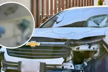 Camioneta embisti� a padre de familia y su hija camino a la escuela