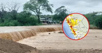 M�s de 100 provincias en alerta roja ante posible activaci�n de quebradas