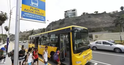 Metropolitano suspende servicio playero tras cierre de Agua Dulce.